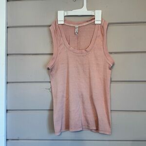 Free People Intimately Blush Pink U-Neck Tank Top